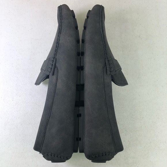 Gallery Seven Black Leather Penny Loafer Shoes - Picture 2 of 7